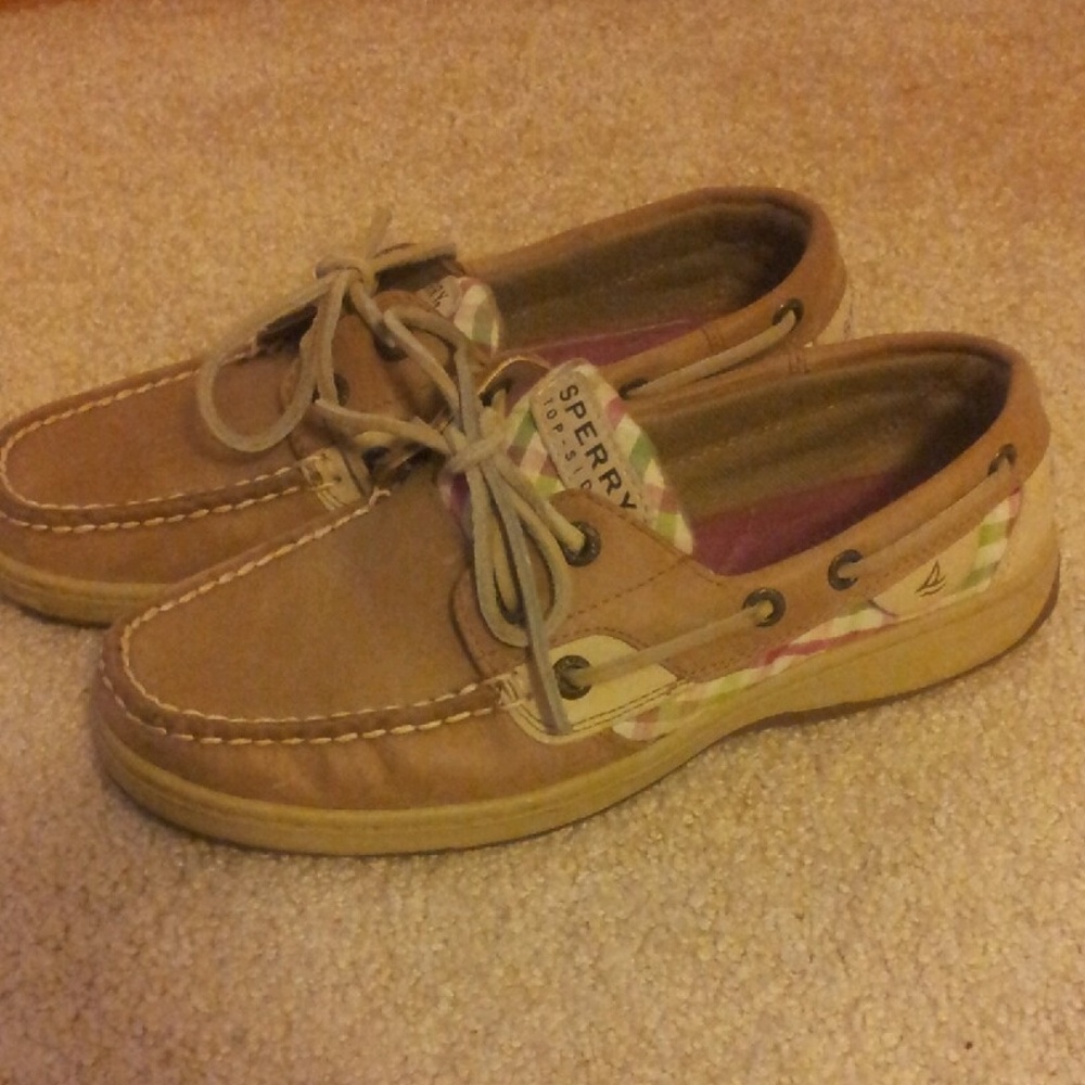 Tan Sperry Loafers